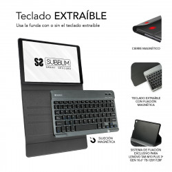 Funda para Tablet y Teclado Subblim LENOVO TAB M10 PLUS 3ª GEN Negro 10,6"