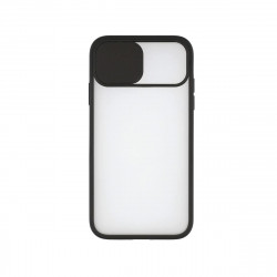 Funda para Móvil con Borde de TPU iPhone 12 Mini KSIX Duo Soft Cam Protect Negro