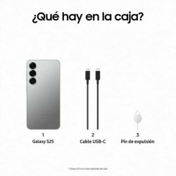 Smartphone Samsung GALAXY S25 6,2" Qualcomm Snapdragon 8 Elite 12 GB RAM 128 GB Gris Plateado