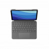 Funda para iPad + Teclado Logitech 920-010145 Gris QWERTY