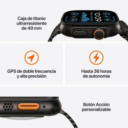Smartwatch Apple MX4P3TY/A Titanio 49 mm